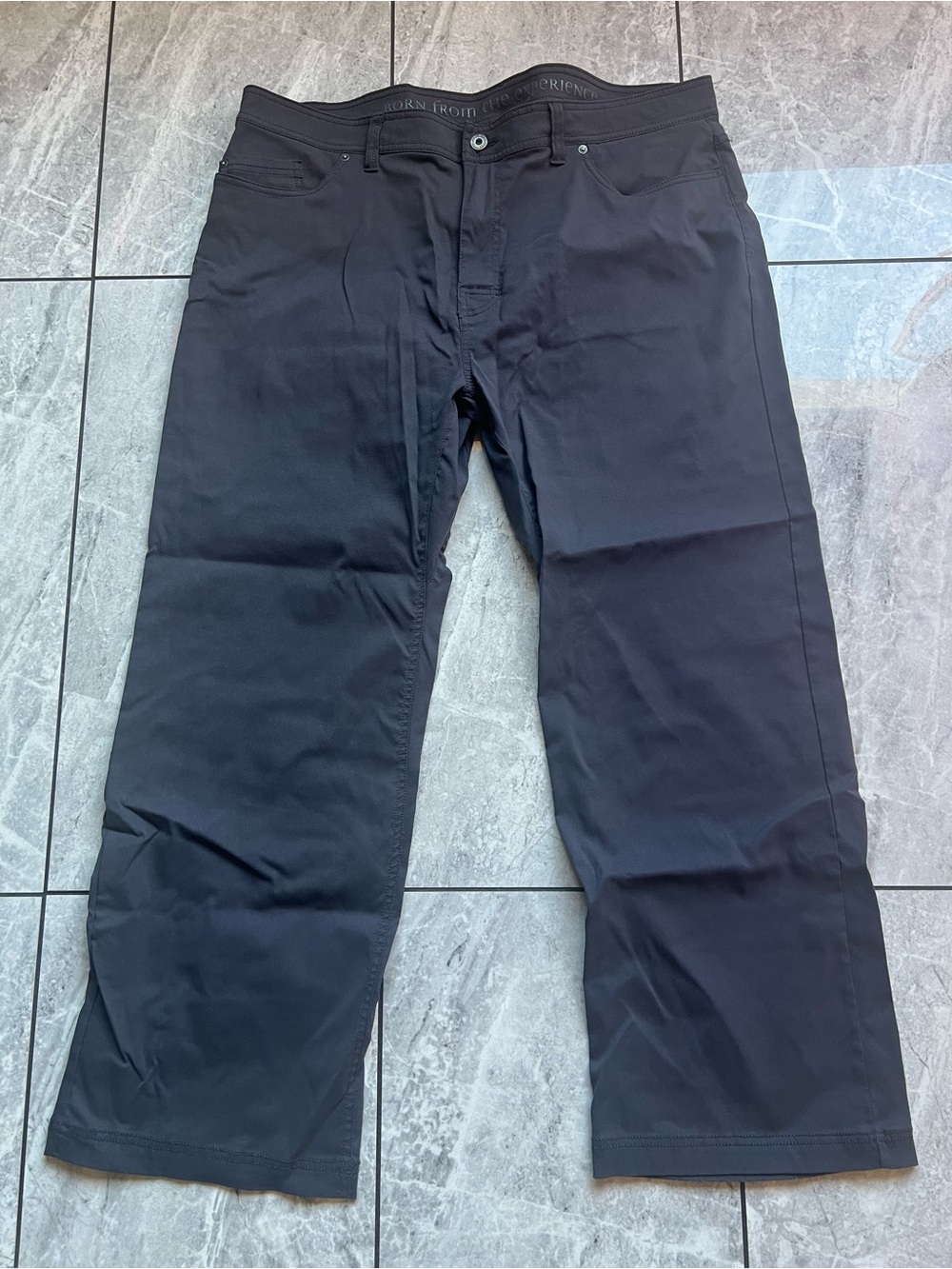 prAna Brion Slim Fit Pants Men’s 42x28 Gray Stretch Zion Hiking Outdoor M4BN3031